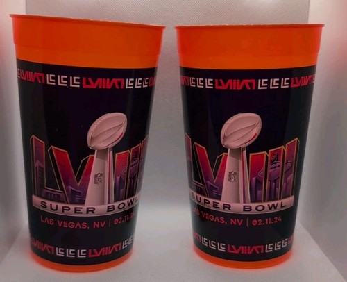 Little Caesars NFL Super Bowl 58 Promo Cup Lot Of 2 | eBay