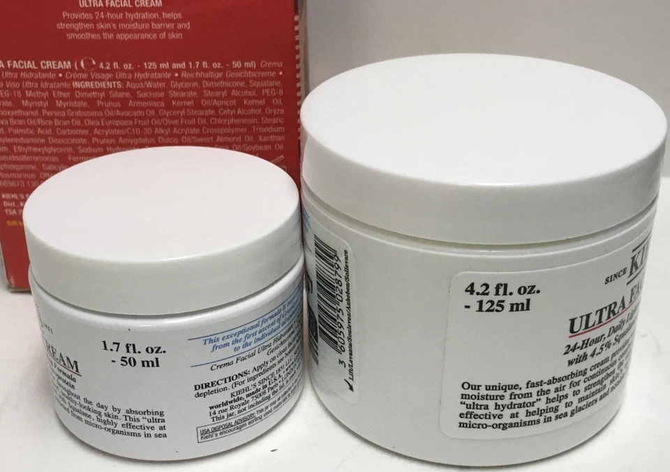 Kiehls Ultra Crema Facial Hogar y Visitante Set 1.7 + 4.2 OZ Tamaños Nuevo en Caja Foto 3 de 4