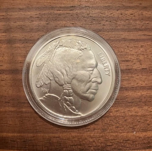 American Indian Buffalo 1 Troy oz .999 Silver Coin Golden State Mint