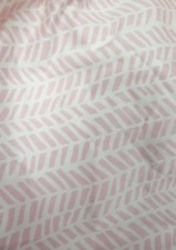 POTTERY BARN Kids BABY CHEVRON PINK WHITE FITTED CRIB SHEET Organic Cotton