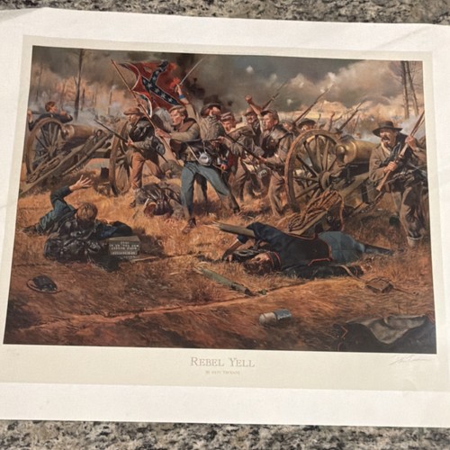 "Rebel Yell" Civil War Militaria Art Print, Limited Edition 511/950