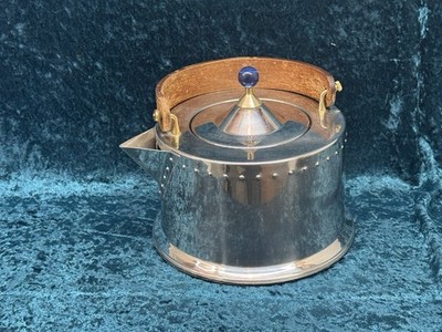 Vintage Bodum Ottoni Stovetop Kettle Tea Pot Design C. Jorgensen Italy Blue Gem