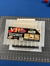 VTG VHS Video Cassette Storage Sleeve 10 Pack Clear Plastic Snap-Lok - New