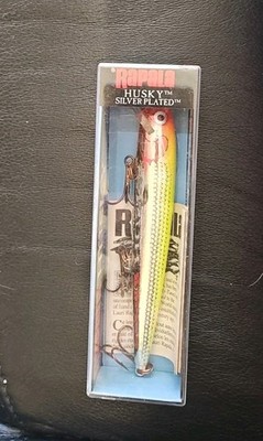 HTF RAPALA H-13 CLN CLOWN  HUSKY 13 FLOATING SILVER PLATED 