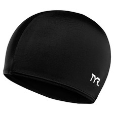 TYR Lycra Fiber Adult Swim Cap for Women and Men - Recreational and Training Cap