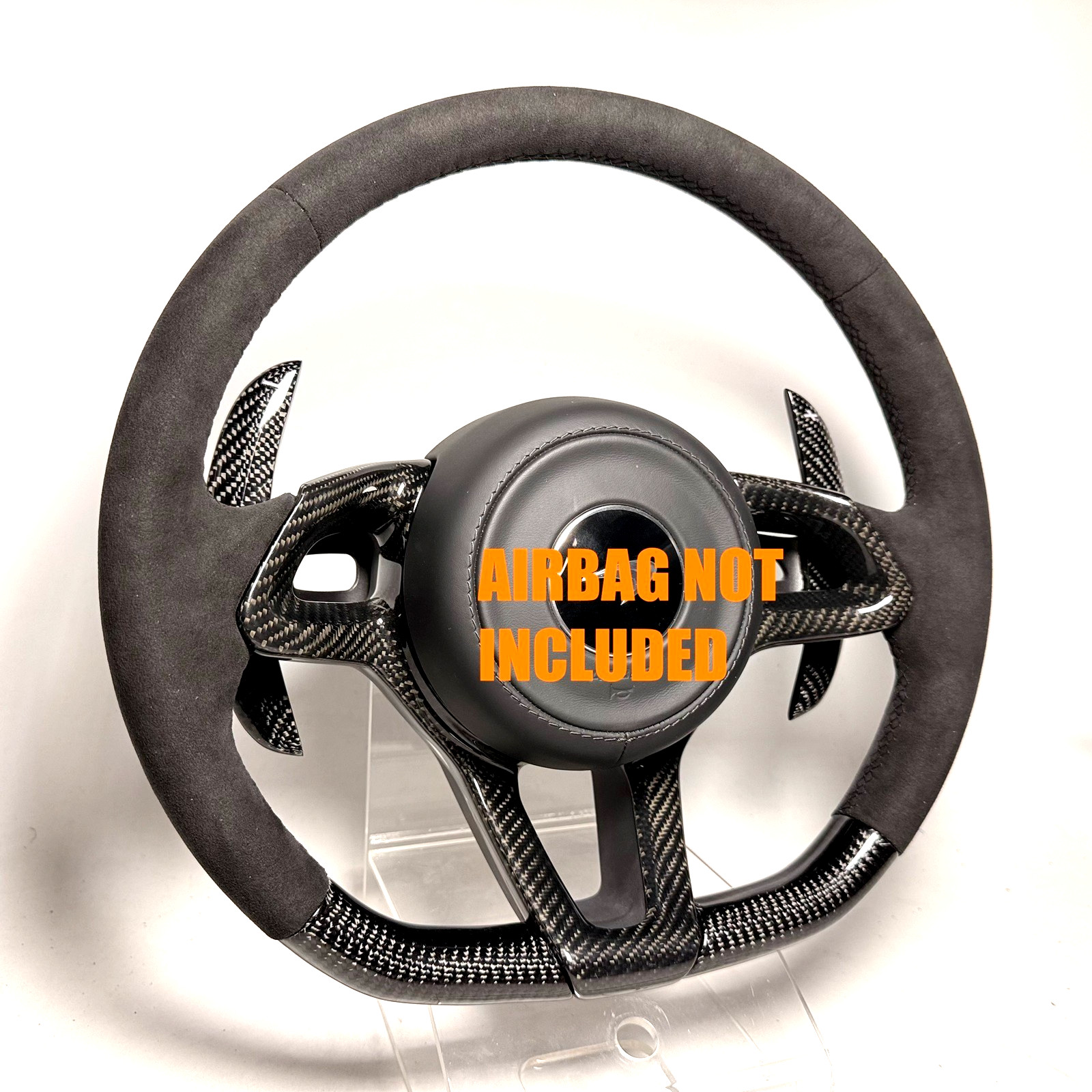 Real Carbon Alcantara steering wheel McLaren MP4 570S 650S 675LT GT NO EXCHANGE