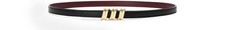 LOEWE Smooth Calfskin Black Coil Belt New  Authentic