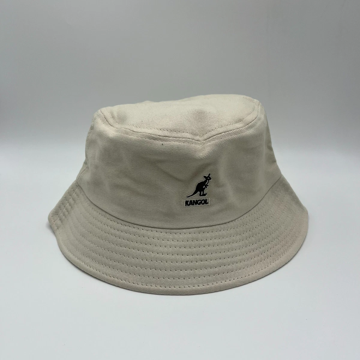 Kangol‎ Bucket Hat Cream Cotton Knit Made in Great Britain Casual Regular Unisex Kangol cream colored bucket hat | Mercari main image 2