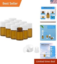 Versatile 12PCS 2ml Amber Glass Vials with Stoppers and Labels - Safe  Durable