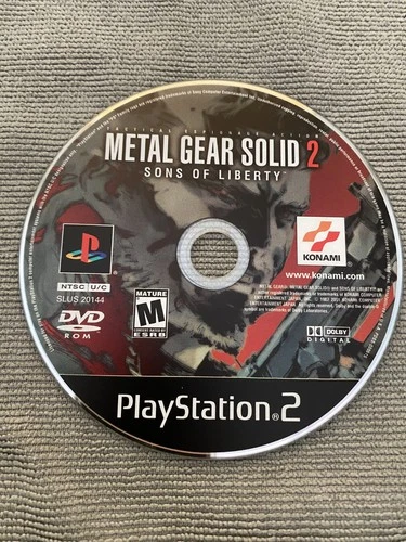 Metal Gear Solid 2: Sons of Liberty (Playstation 2, US) - Disc Only, Tested