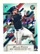 2025 Topps Pristine Dylan Crews RC Aqua Refractor Rookie 012/199 Nationals