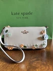 Kate Spade Gemini Floral Mini Bag Clutch Wristlet Shoulder Meringue Multi KO484