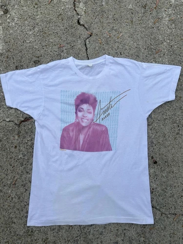 Anita Baker Screen Stars Jazz R&B Female Music 1980s vintage concert t-shirt, vintage, single stitch, B+ condition