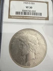 1925-S Peace Dollar NGC VF 30 Silver $1 San Francisco Certified Coin