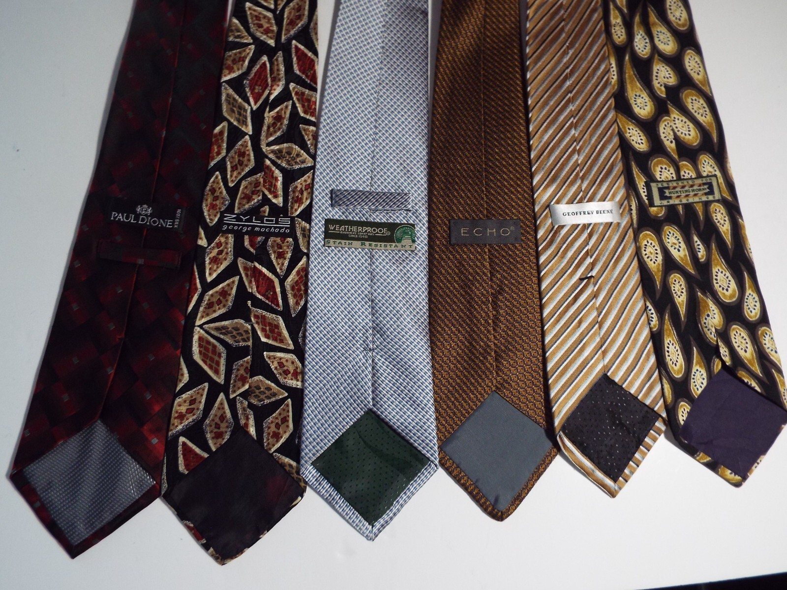 Men's Stylist Neckties in Bulk 6 each various sizes & Brands New