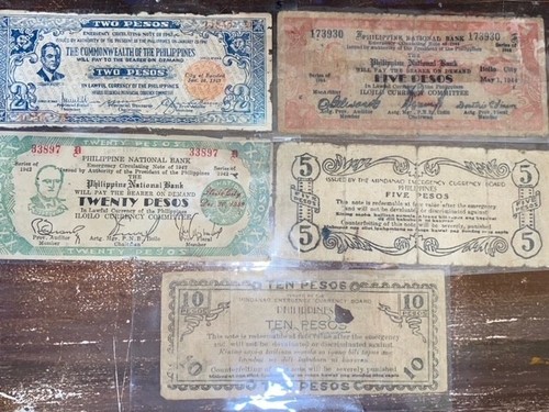 Lot of Historic US-Philippines Emergency WW2 Guerilla Notes -lot#3 - Picture 3 of 6