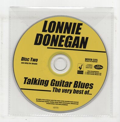 (JS346) Lonnie Donegan, Talking Guitar Blues, Disc 2 only - 1999 CD