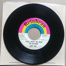 DORA HALL These Boots Are Made For Walking PROMO 45 7" POP Record Vinyl Reinbeau