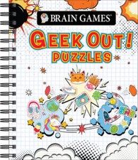 Brain Games - Geek Out! Puzzles - Spiral-bound - VERY GOOD