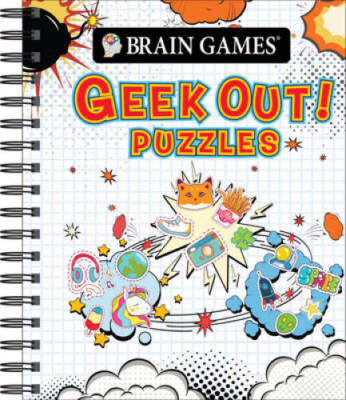 Brain Games - Geek Out! Puzzles - Spiral-bound - VERY GOOD