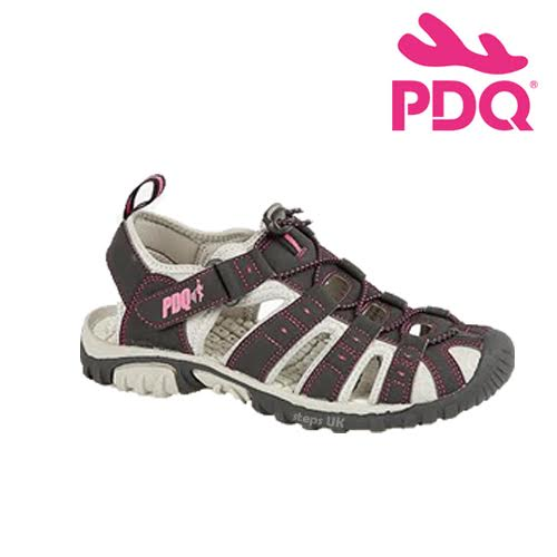 LADIES PDQ SUMMER SPORT ADVENTURE CLOSED TOE SANDALS WALKING TRAIL HOLIDAY SHOES - Picture 7 of 15