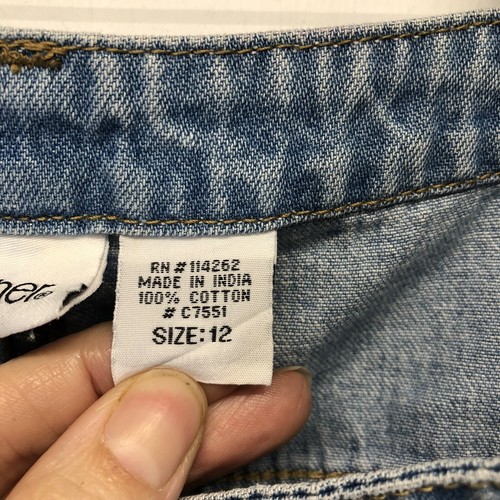 Womens Vintage Together Embroidered Jeans, Size 12 Raw Hem Beaded C - Picture 7 of 7