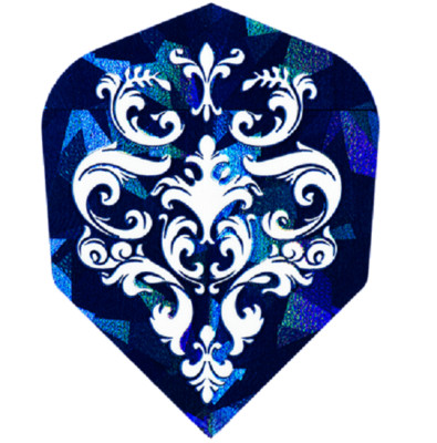 Dart 3,6 oder 9 Stück Harrows Hologram Flights - Pirate Blue - Blau -
