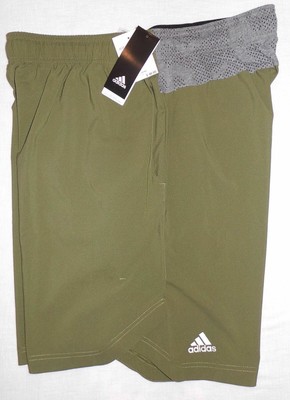 olive green adidas shorts