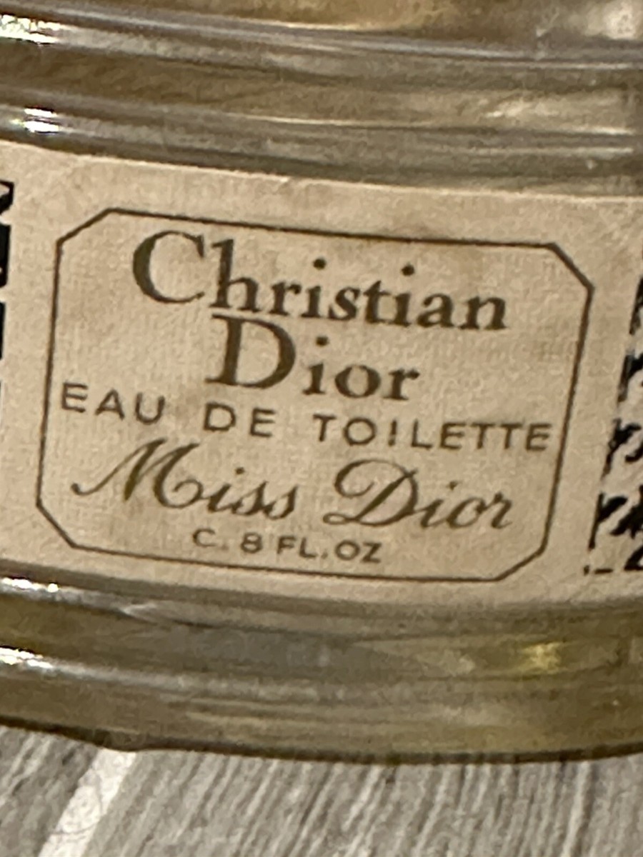 Vintage Christian Dior EMPTY Eau De Toilette Bottle Miss Dior | eBay
