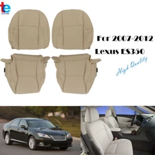 Seat Cover Driver&Passenger Bottom&Back Perforated Tan For Lexus ES350 2007-2012