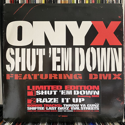 【2LP】ONYX SHUT 'EM DOWN Onyx - Shut 'Em Down '98 2xLP US ORG!G+/VG+ | eBay