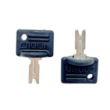 2pc Pollak OEM Forklift Ignition Key for Clark Crown Gradall Gehl Hyster Komatsu