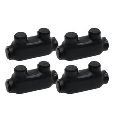 Black Insulated Cable Connector Single Wire Connector 2/0-6 Wire Range Pre-Fi