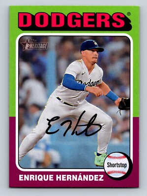 Enrique Hernandez 2024 Topps Heritage #475 Los Angeles Dodgers | eBay