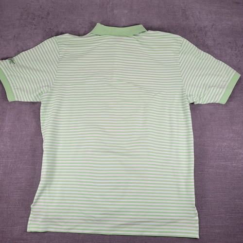 Polo Golf Ralph Lauren Striped Pima Cotton Skull Bulls Bay Logo Polo Shirt L - Picture 11 of 11