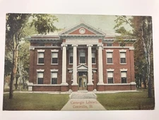 vintage 1908 carnegie library centralia ILL divided back postcard