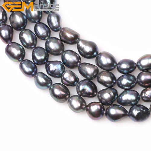Freshwater Pearl Gemstone Rice Loose Beads For Jewelry Making 15" 5-6x6-8mm - Picture 134 of 196