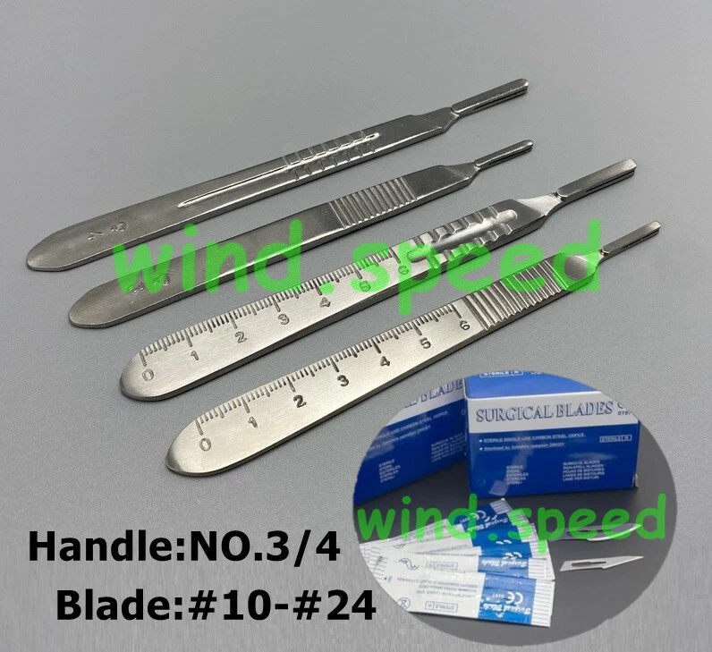 Lame Per Estetista Dentista 50 Lame Chirurgiche Sterili #10 E #11 - Per Manico Bisturi #3, Alta Qualità Professionale Lame #10 #11 - Foto 12