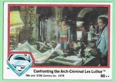 1978 Topps Superman ~ Confronting Arch-Criminal Lex Luther DC Comics Card #60👍