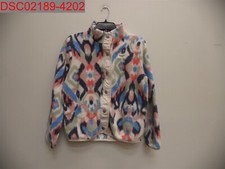 Abercrombie Fitch Girls White Pattern Sherpa Jacket, Sz 15/16 252-771-0450-028