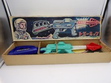 Vintage 70's Miura Tada Japan B/O Tommy Kick Space Rifle NOS