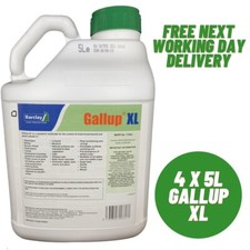 4 x 5L GALLUP XL PROFESSIONAL STRENGTH GLYPHOSATE 360g/L TOTAL WEED KILLER 7.97 per litre