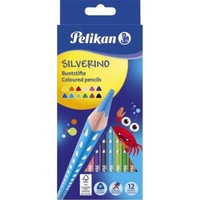 Pelikan Dreikant-Buntstifte Silverino DüNn, 12Er Kartonetui