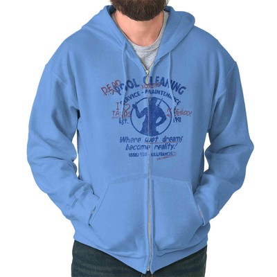 Anti Hero Pool Cleaning Service  Graffiti Sweatshirt Zip Up Hoodie Men Women