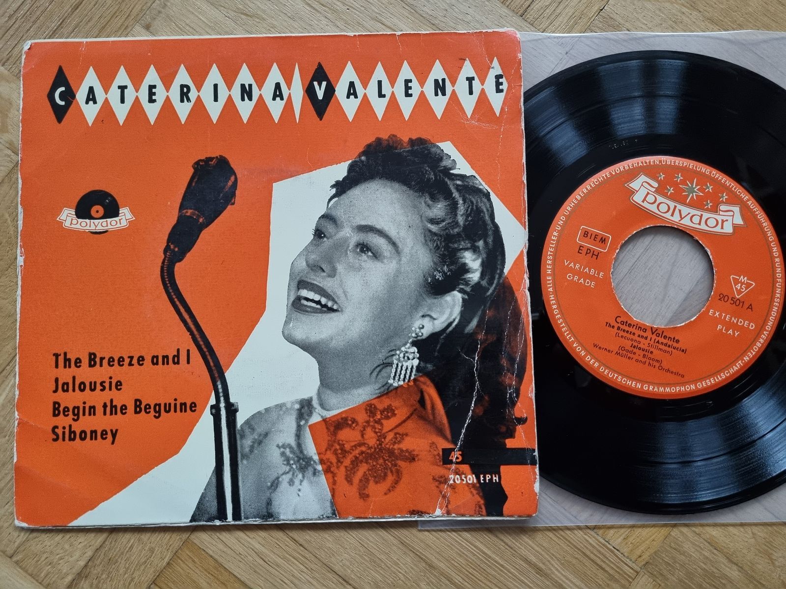 7"" Single Caterina Valente - The breeze and I Vinyl Germany