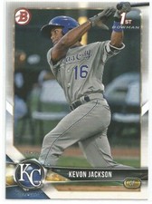 Kevon Jackson Kansas City Royals 2018 Bowman Draft 1st Bowman Card