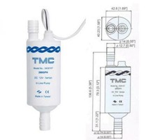 POMPA IN LINEA 12V POMPA ACQUA TANICHE E SERBATOI BARCA NAUTICA CAMPER CAMPEGGIO