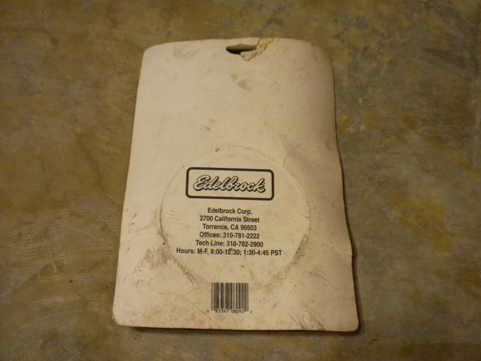 Edelbrock 8092 espaciador de aire de plástico "eleva purificador de aire 3/4" genuino nuevo Foto 2 de 4