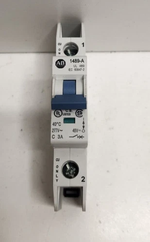 NEW OLD STOCK! ALLEN-BRADLEY 3A 277V 1POLE CIRCUIT BREAKER 1489-A1C030