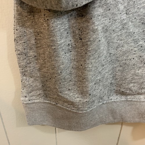 St. John's Bay Gray Marled Crew Long Sleeve French Terry Basic Top XS NEW $44 - Picture 4 of 9